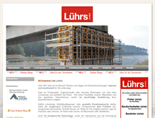 Tablet Screenshot of luehrs-gmbh.de